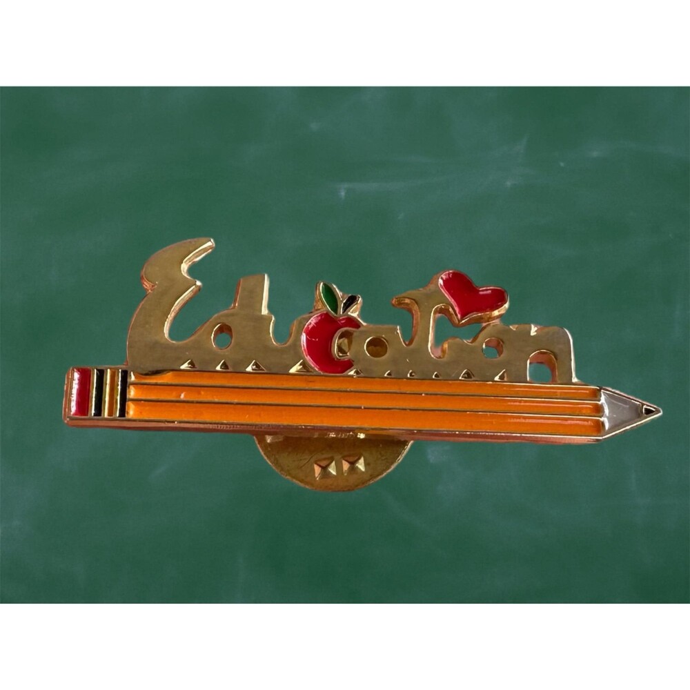 Teacher Pin Education Brooch Teacher Appreciation Gift Unique Teacher Gift